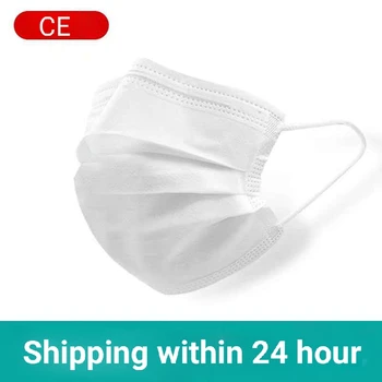 

Disposable protective masks for civil use with three layers of breathable, melt-sprayed, thin summer masks for adult men and wom