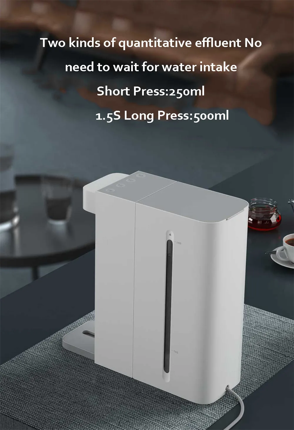 Mijia C1 2.5L умный мгновенный диспенсер для горячей питьевой воды 3S Быстрый нагрев 3 режима температуры воды портативный домашний/офисный Настольный