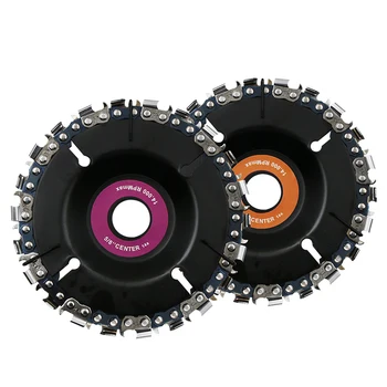 

4Inch Grinder Disc and Chain 22Tooth Fine Cut Chain Set For 100/115 Angle Grinder Woodworking carving Grinding and cutting Tools