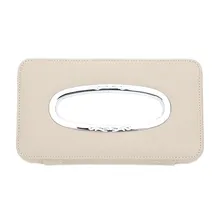 Universal Car Tissue Box Sun Visor Hanging PU Leather Tissue Holder cover