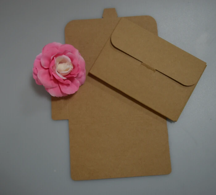  15.5*10.7*0.9CM Kraft Paper Envelope Party Invitation Card Letter Stationery Packaging Bag Gift Gre - 4000537335878