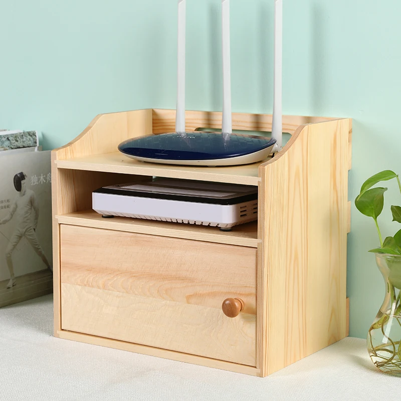 WiFi Router Storage Rack | Desktop Router And Modem Organizer - Living
