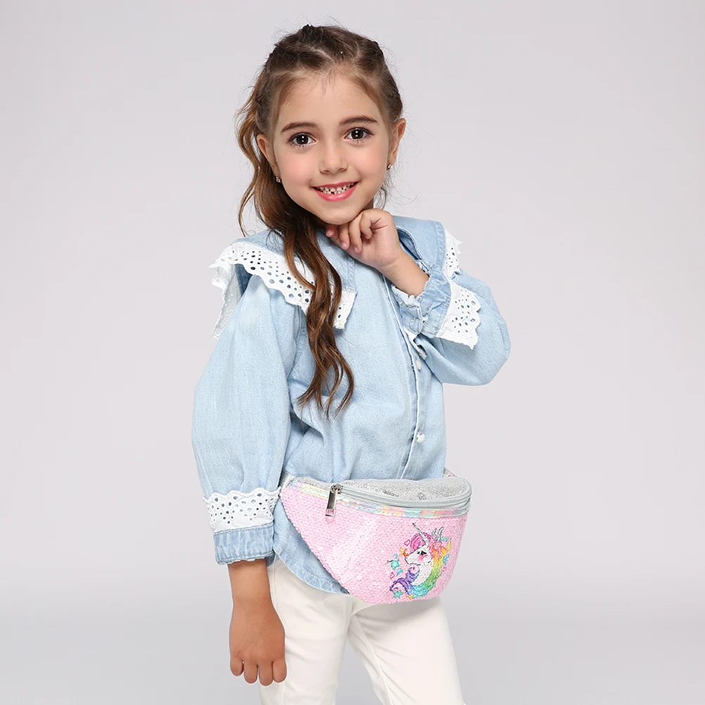 Reversible Sequins Unicorn Waist Bag