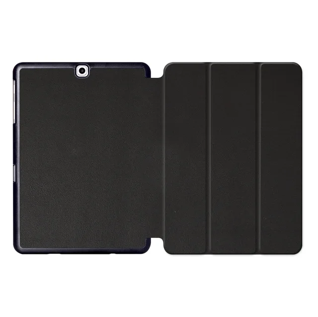 MTT для samsung Galaxy Tab S2, 9,7 дюймов, чехол для планшета, трехслойный, из искусственной кожи, умный чехол, чехол для samsung Tab S2 9,7 '', funda T810 T815 - Цвет: Black