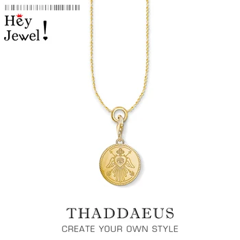 

Charm necklace Magical Symbols Coin,2020 Summer New Lucky Fashion Jewelry Europe 925 Sterling Silver Bijoux Gift For Women Men