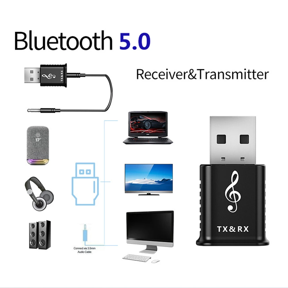 Портативный 2 в 1 USB беспроводной Bluetooth аудио адаптер мини приемник передатчик