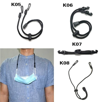 

2Pcs Unisex Elastic Mask Extender Face Mask Holder Ear Straps Anti-Slip Mask Buckle Strap Ear Loop Extension Straps Adjustable