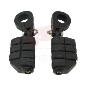 

1 1.25 1.5 " inch Motorcycle Highway Foot Pegs Clamps Engine Crash Bar Guard Footrest Mount For Harley Chopper Bobber Custom