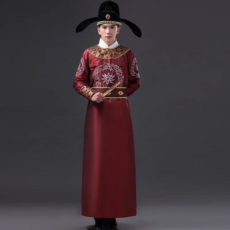 Chinese Traditional Costumes, Men's Hanfu, Ming and Qing Drama Stage Costumes, Role-playing Stage Costumes