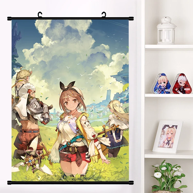 

Anime Game Atelier Ryza Character Lovely Wall Scroll Mural Poster Wall Hanging Poster Fashion Home Decor Collection Art Gifts