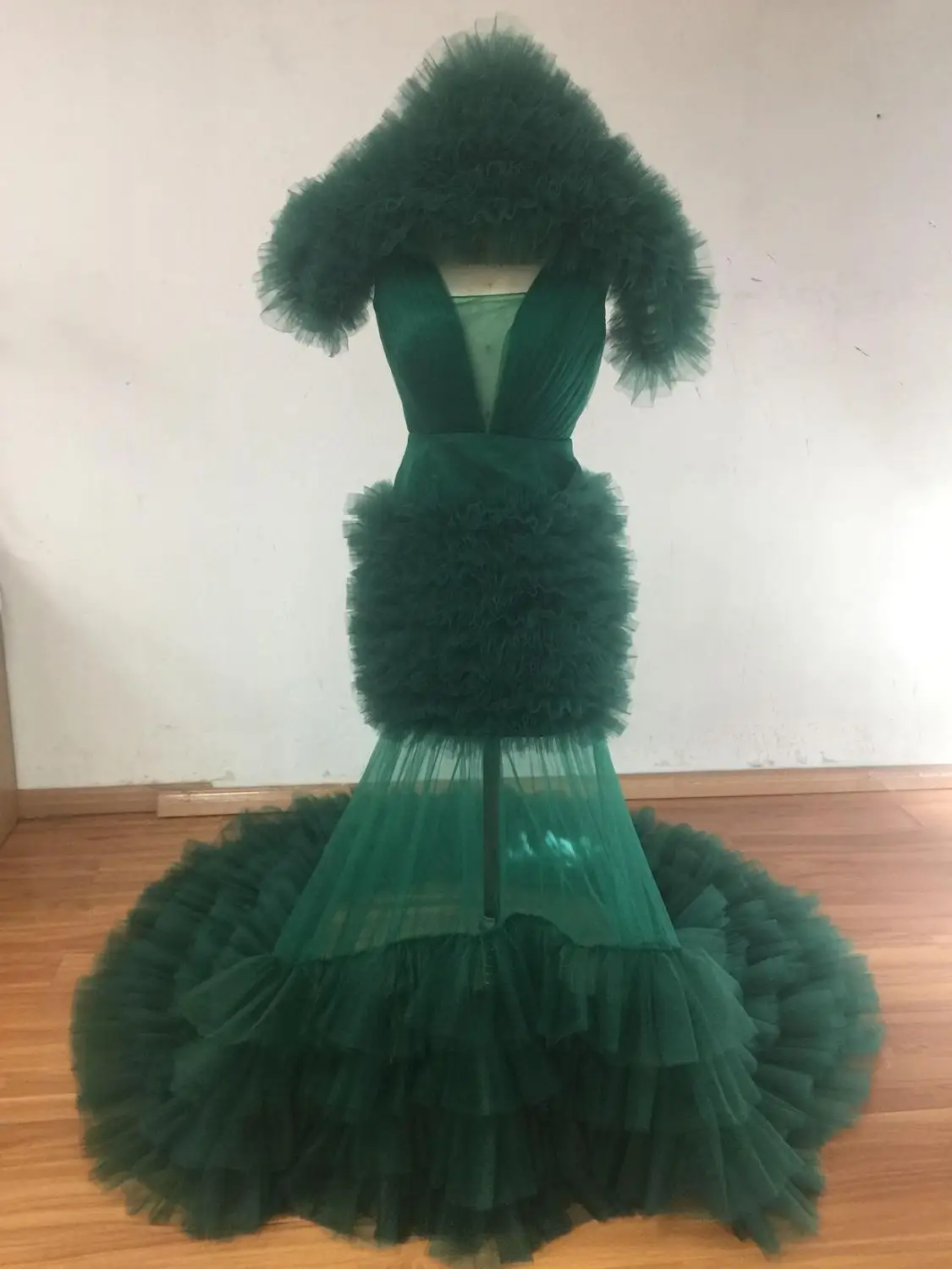 Mermaid Tulle Dresses Women Maternity Fluffy Tulle