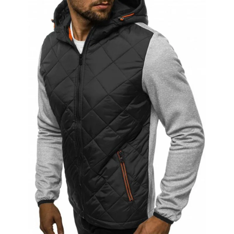 Куртка мужская новая с капюшоном Argyle зимние куртки одежда Jaqueta Masculino Fit повседневные Модные мужские толстовки на молнии Одежда Топ