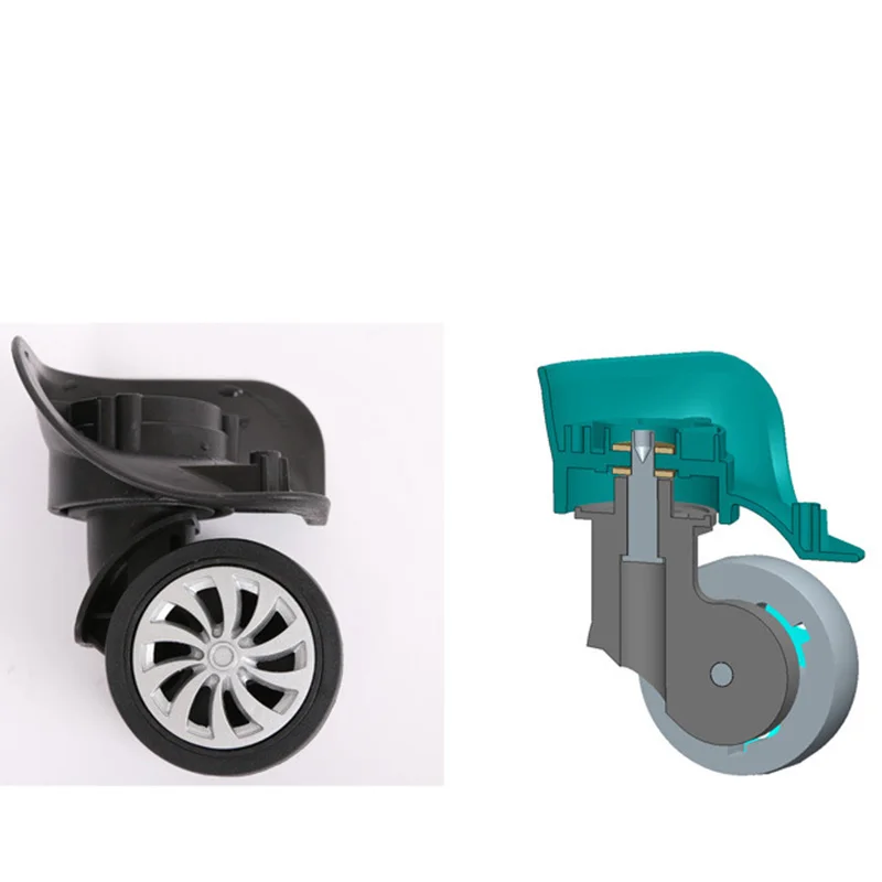 4 шт./компл. сменные чемоданы на колесиках поворотные универсальные