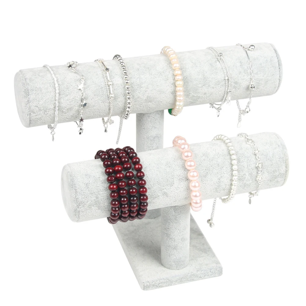 2 ярусная вешалка для часов и подушек Вельветовая подставка демонстрационный