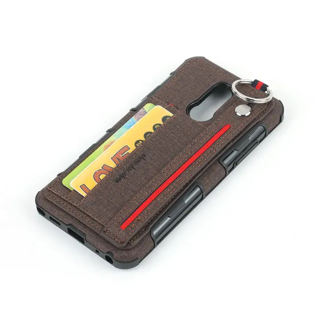 Металлическое кольцо задняя крышка для LG Stylo 5 чехол Роскошный, с отделением для карт тканевый держатель для телефона LG Stylus 5 Case L G Stylo5 5 5th LM-Q720CS