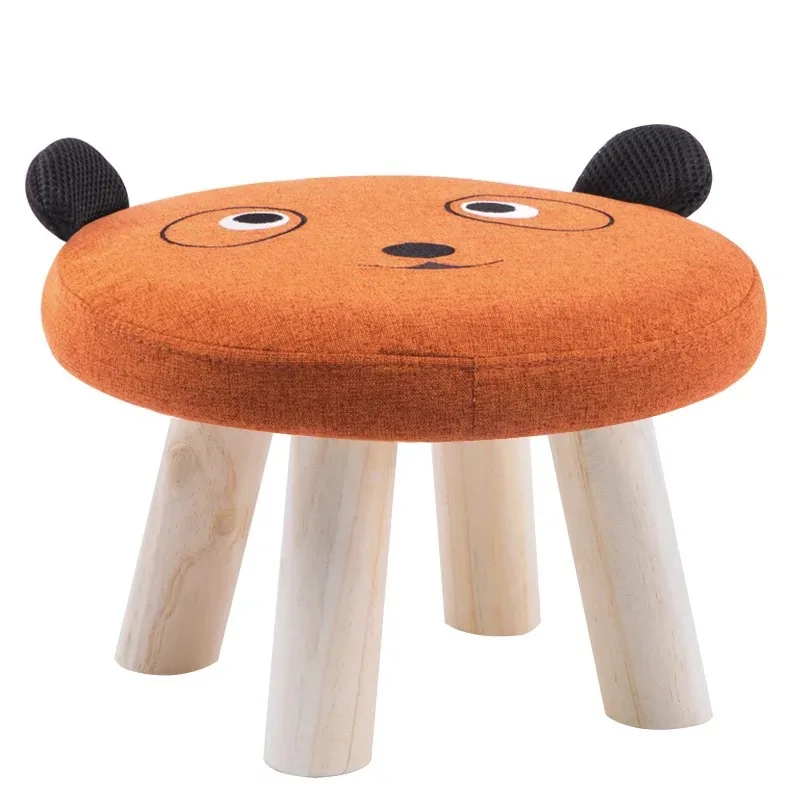 Детская мебель деревянный стул для маленьких детей, диван-стул, милая полка из цельной древесины с животными, забавная маленькая скамейка для домашних мультфильмов, стул
