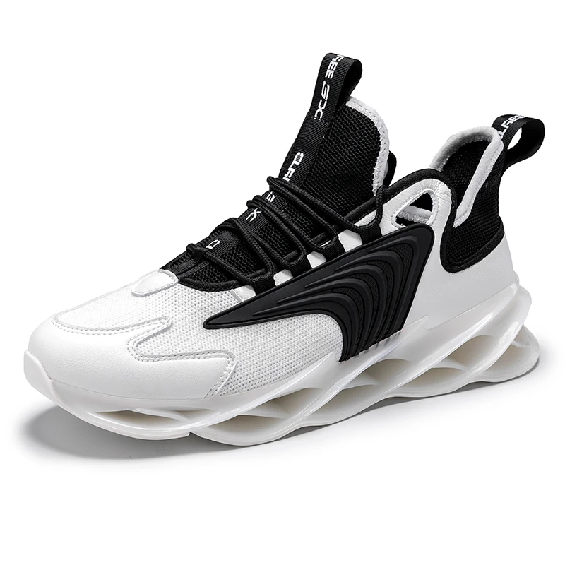 

2020 New Outdoor Sport Shoes Mens Cushioning Non-slip Mesh Walking Shoes Men Sneaker Flying Weave Super Light Men's Running Shoe