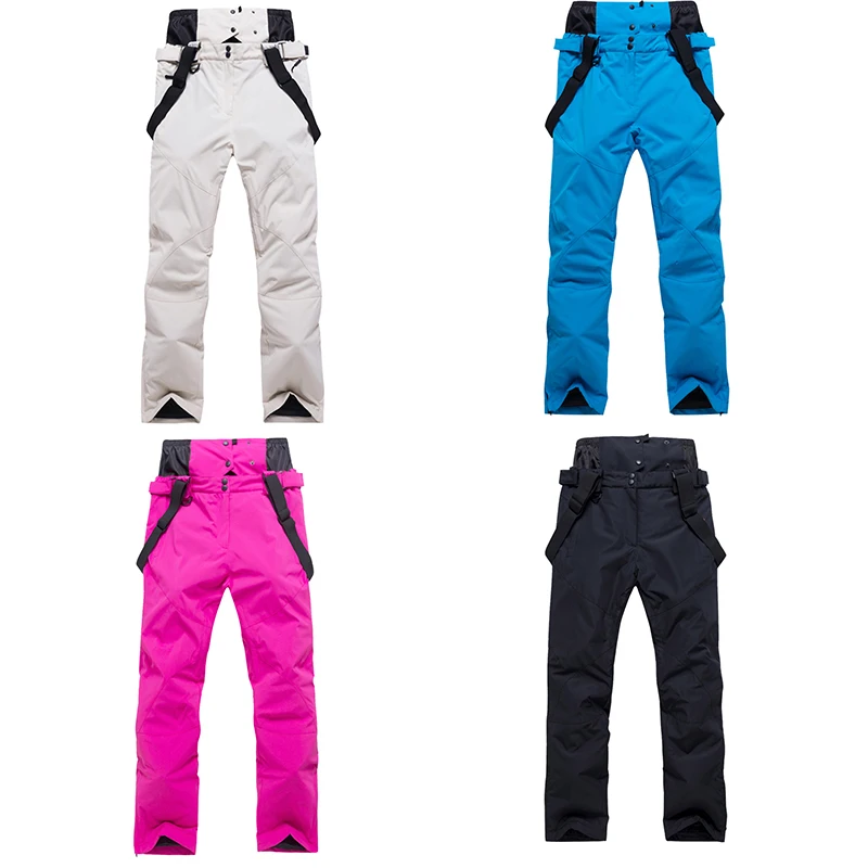 Лыжные брюки для мужчин и женщин, ветрозащитные водонепроницаемые теплые парные зимние брюки, зимние лыжные штаны для сноуборда
