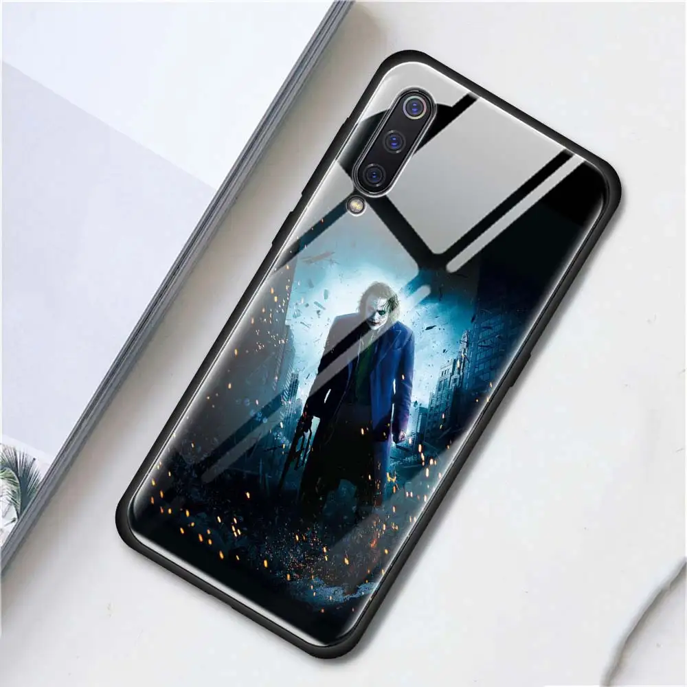 T13 Чехол из закаленного стекла для телефона для Red mi 7, 8A, K20, Note 6, 7, 8 Pro, чехол для Xiaomi mi, A3, CC9E, CC9, задняя крышка, Бэтмен, Джокер, Темный рыцарь - Цвет: T13
