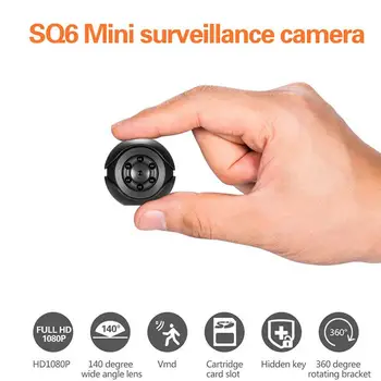 

SQ6 HD Mini Camera 1080P Sport DV Mini Infrared Night Vision Monitor Concealed small DV Video Recorder Support Hidden TF Card