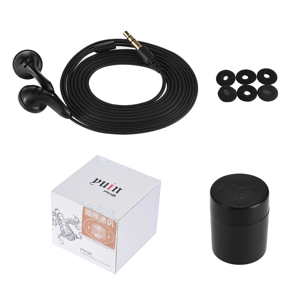 YUIN PK2 HIFI проводные наушники 3,5 мм Высокая чувствительность для iPhone iPad для Android Windows телефонов MP3 MP4 планшетов