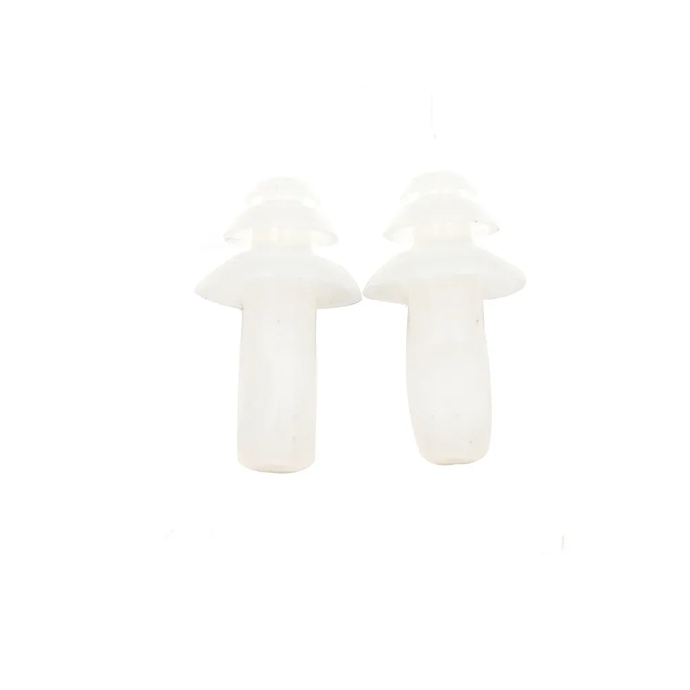 Transparent 20PCS Soft Anti-Noise Ear Plug Sound Insulation Waterproof Silicone Swim Earplugs Ear Protection Earplugs Sleeping Plugs - Color: Transparent