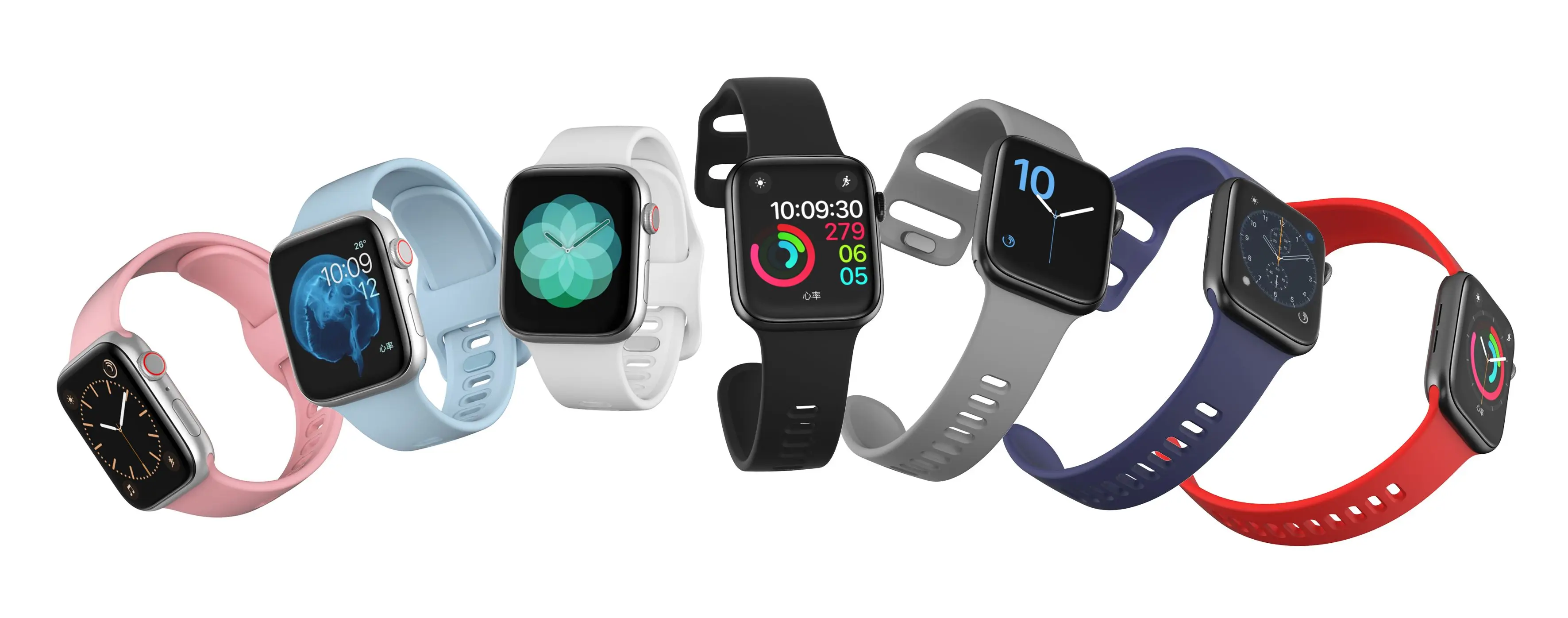 Ремешок для Apple Watch 38 мм 42 мм iWatch 4 ремешок 44 мм 40 мм спортивный силиконовый ремень браслет correa Apple watch 5 4 3 2 аксессуары