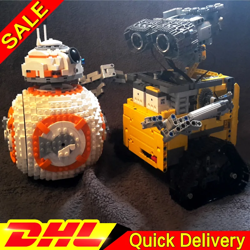 

LP 16003 Idea Robot E WALL leleings 05128 The B Double B 8 Robot Set Building Blocks Bricks lepinings Toys Clone 21303 75187