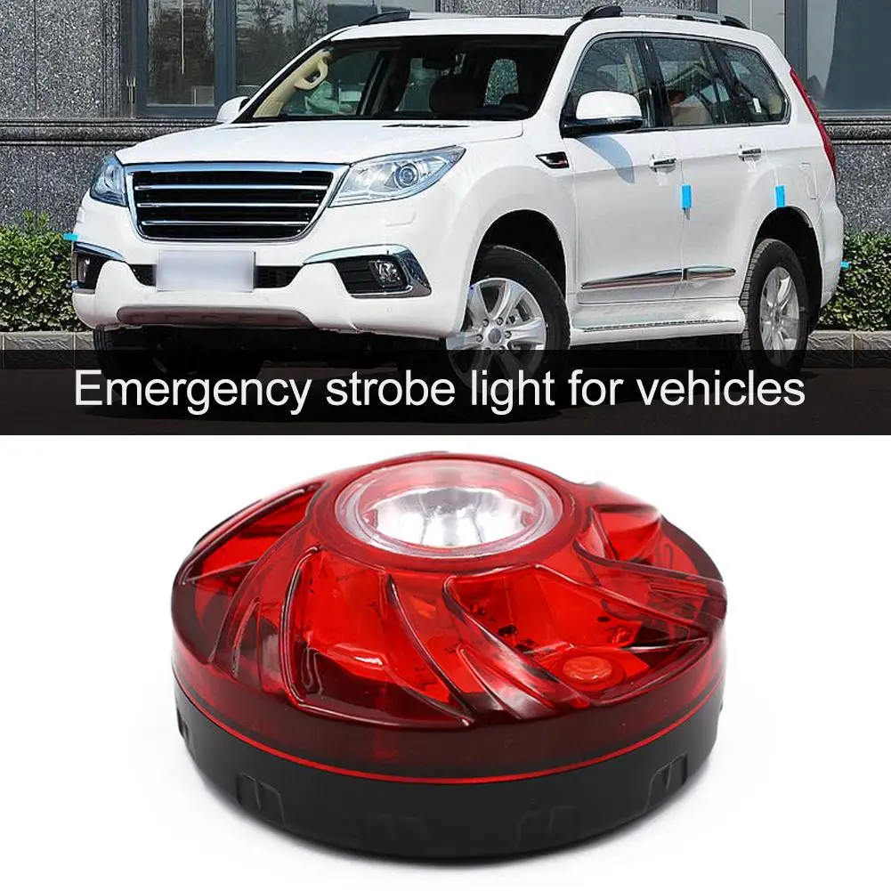 Emergency LED Road Flare Kit Super Bright Roadside Beacons With Magnetic Base Flashing Or Steady Red Lights Visibl 2 Miles | Автомобили и