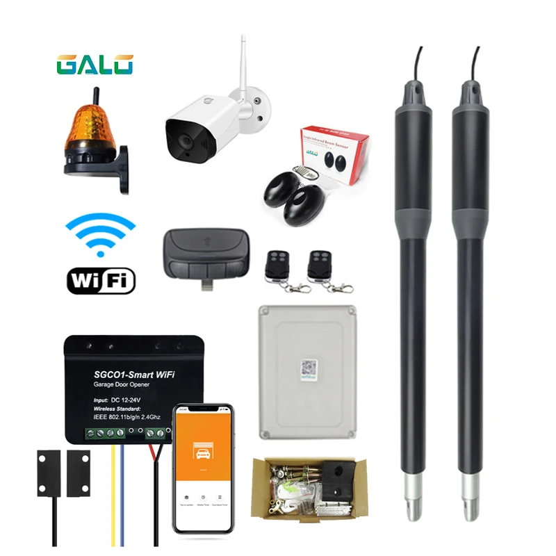 

Smart WiFi switch 200KG automatic two-arm electric swing door opener operator motor actuator WiFi control swing gate opener