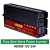 Инвертор 12V 220V 2000W 3000W 4000W 24V Dc к 110V Ac Чистая Синусоидальная волна преобразователь напряжения 12 220 Power автомобильный микро инвертор ► Фото 1/6