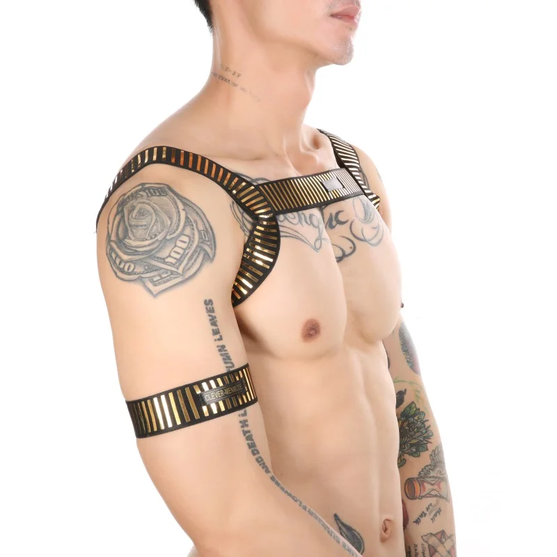 CLEVER-MENMODE Sexy Harness Body Chest Lingerie Men Elastic Strap Bondage Costume Hombre Mens Camouflage Performance Clubwear And Arm Band -Zentai shop online Hb68342251dac41b4b5c53866decf91289.jpg