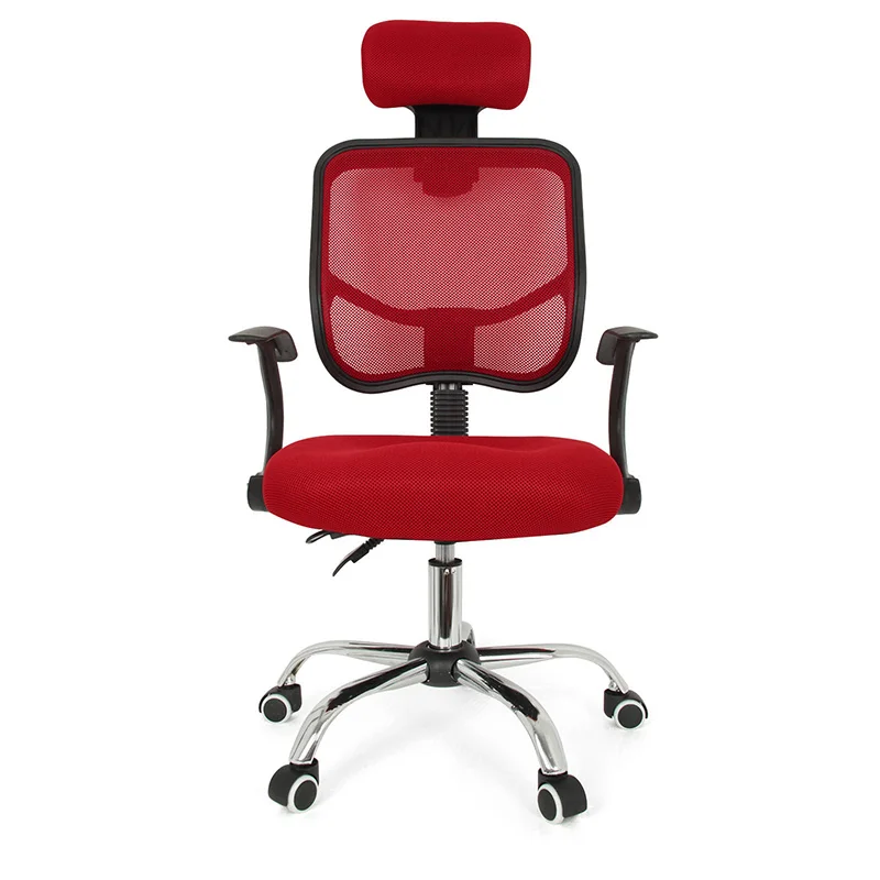

Seat Height Adjustment Office Computer Desk Chair Chrome Mesh Seat Ventilate