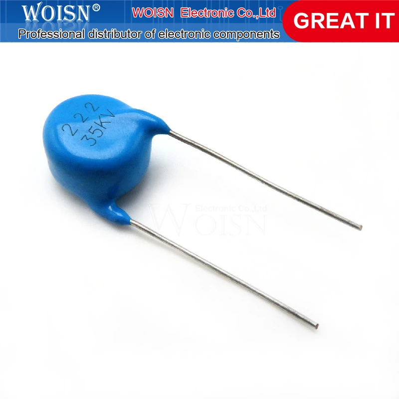 1 шт./лот высоковольтный Керамический чип керамический конденсатор 35KV222 35KV 222 2200P в