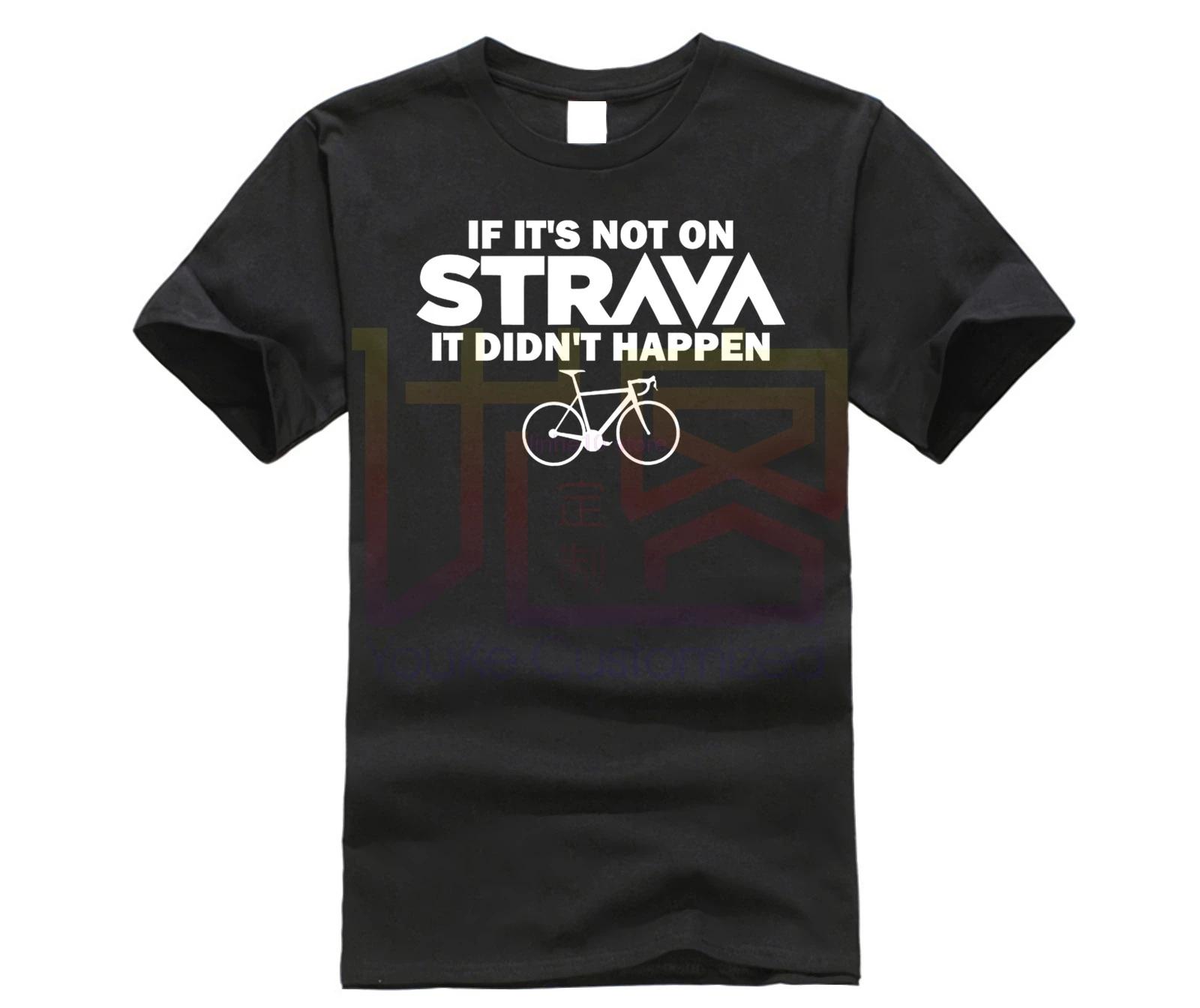 Горячая Распродажа модная футболка с надписью IF ITS NOT ON STRAVA IT DIDNT забавная циклоном