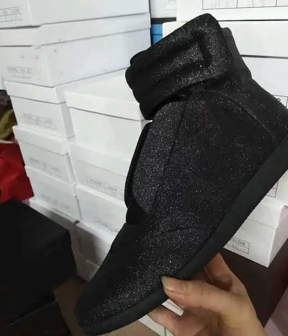 AS THE PICTURE Mens Casual Shoes Hook& Loop Celebrity Men Fashion Sneakers Shoes Lace Up High Top Male Leisure Shoes Spring Autumn Size 38-46 - Цвет: AS THE PICTURE
