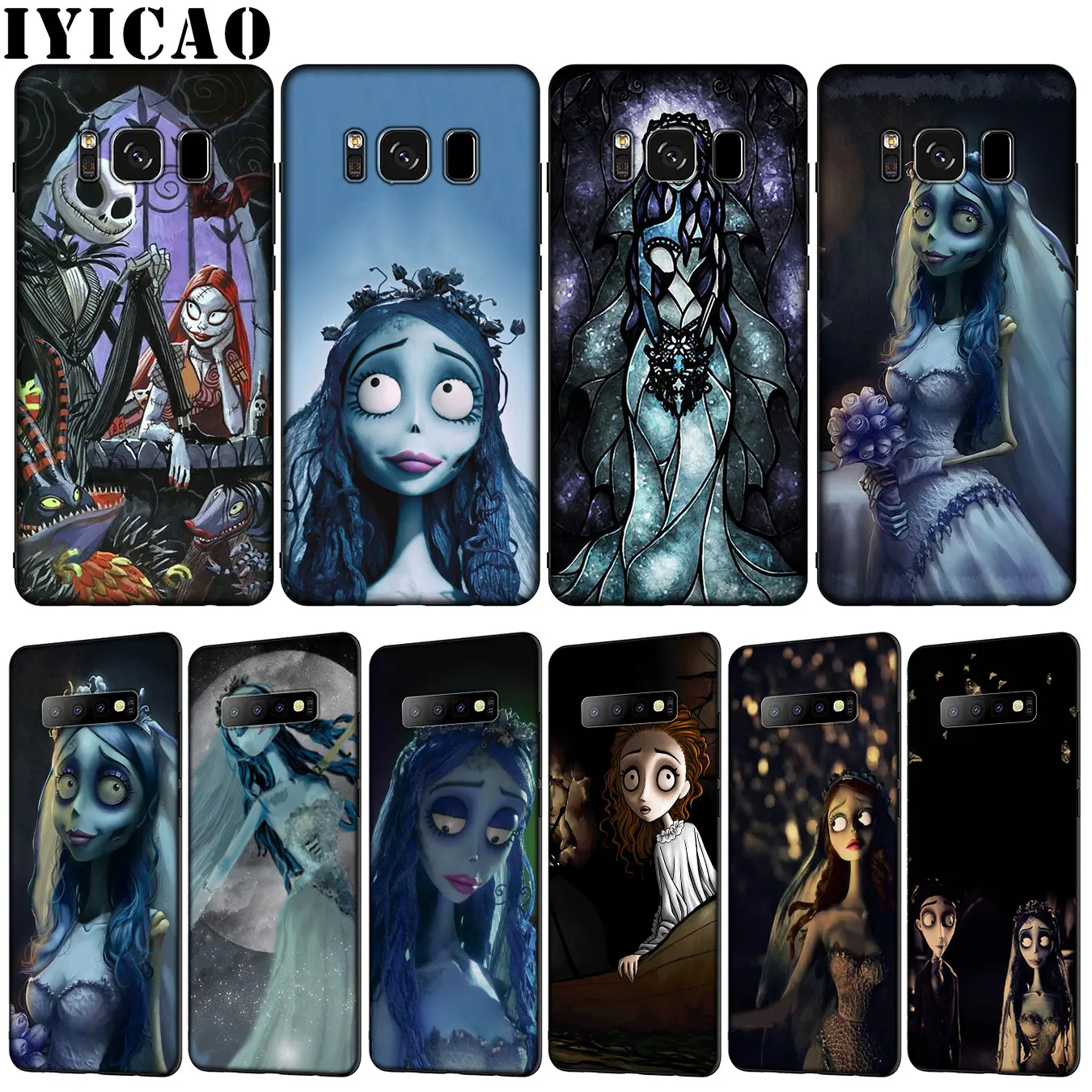 Мягкий ТПУ силиконовый чехол для телефона IYICAO Tim Burtons Труп невесты Samsung Galaxy S20 Ultra S10