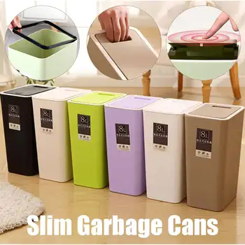

Trash Bin Nordic Dustbin Can High Quality Plastic Waste Bin Home Office Trash Can Garbage Bin Dust Bin Plastic Storage Bucket