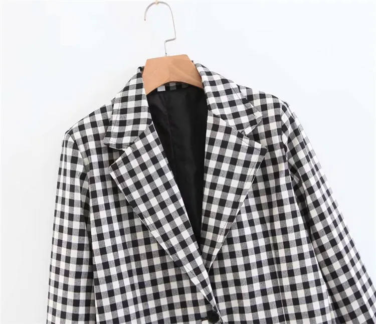 

2018 Europe And America Autumn New Style WOMEN'S Dress Versitile Fashion Slimming Long Sleeve Pattern Casual Suit Jacket