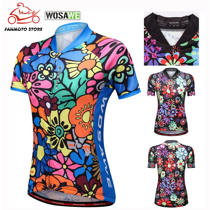 WOSAWE женская летняя рубашка с коротким рукавом для горных велосипедов
