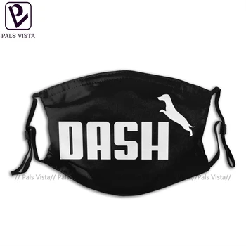 

Daschund Mouth Face Mask Puma Inspired Daschund Design Facial Mask Funny Fashion with 2 Filters for Adult