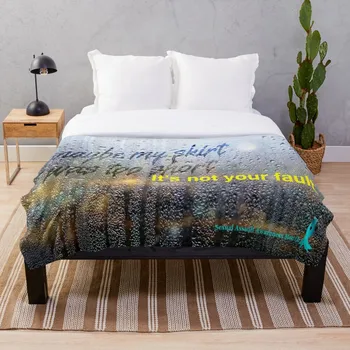 

Soft Blanket for Bed Sherpa Flannel Fleece Blanket Home Travel Sofa Soft Throw Blanket Not Your Fault