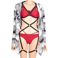 О Кольцо ремень бюст Подвязки Пояс одежда в стиле панк женский костюм сексуальное женское белье Бюст платье комплект