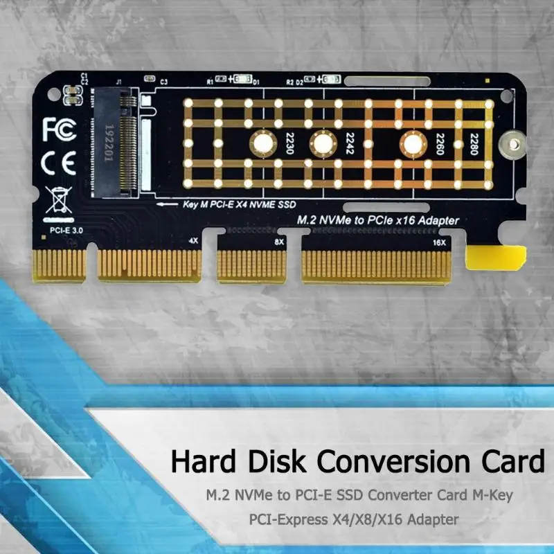 M.2 NVMe к PCI-E конвертер SSD карта M-Key PCI-Express X4/X8/X16 адаптер