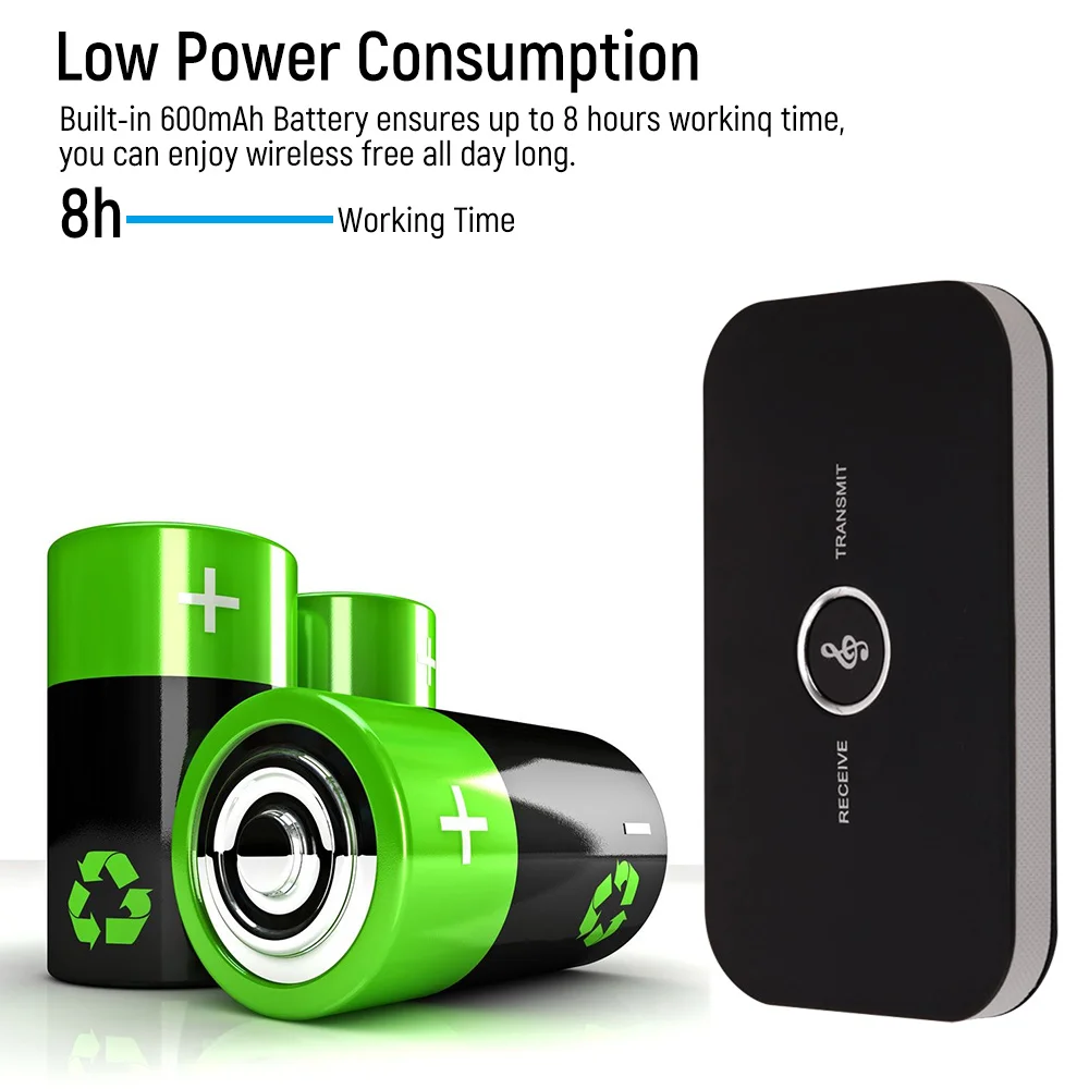 2in 1 Blutooth 5 0 Audio Transmitter Receiver 3 5mm AUX Jack RCA USB Stereo Music Wireless Adapter For Headphone Car Soeaker TV
