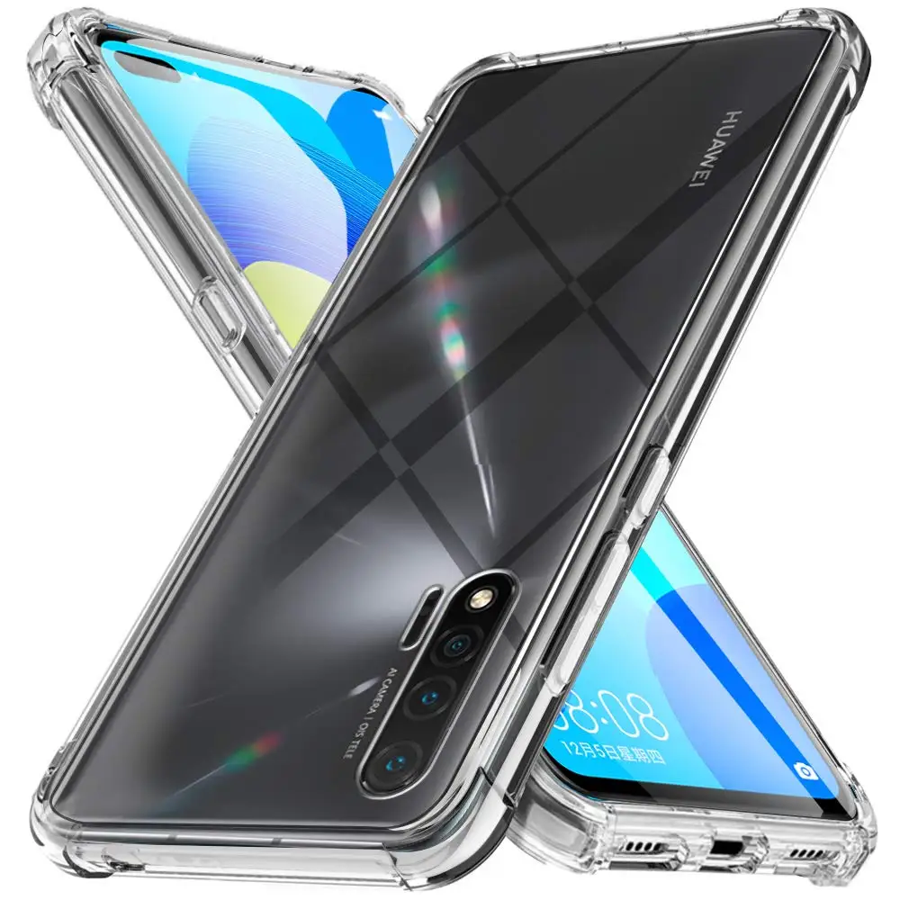 Crystal Soft Reinforced Silicone Back Case with Rubber Bumper for Samsung Galaxy S10e