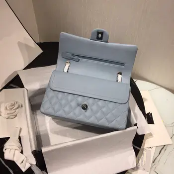 

New high end custom brand luxury women's diamond handbag CF cross shoulder fashion casual sheepskin