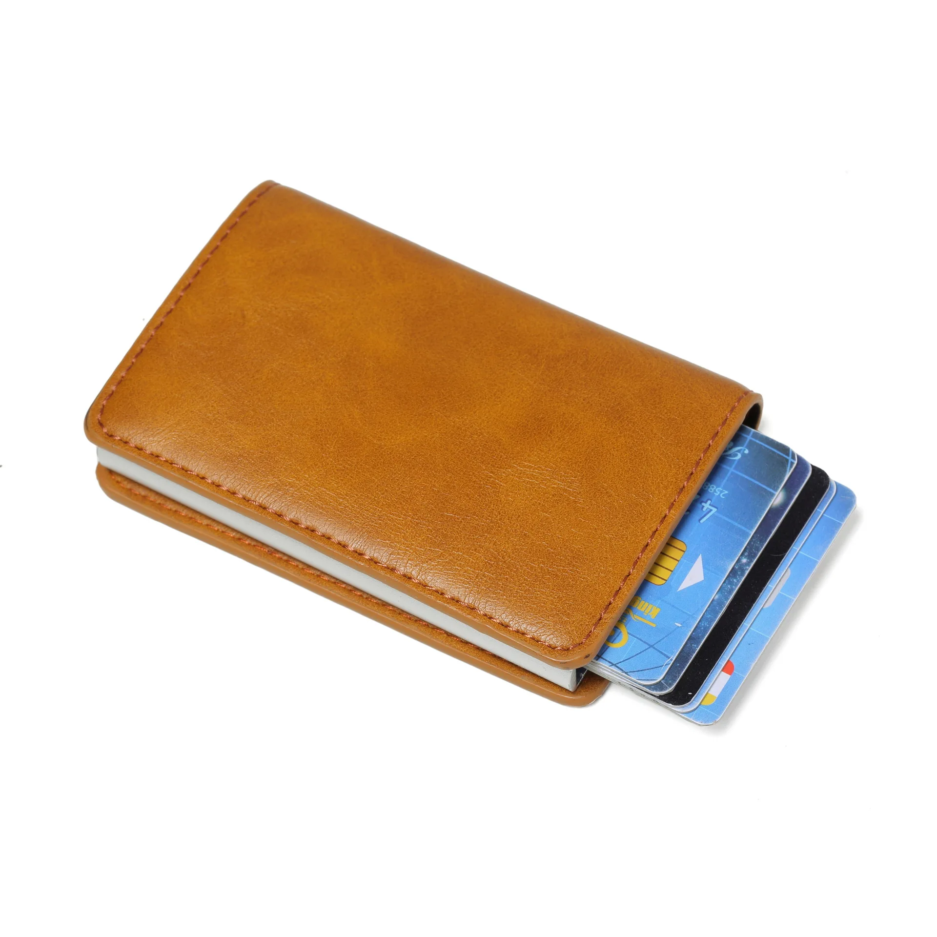 

2019 Rfid Card Holder Men Wallets Money Bag Male Vintage Short Purse Small PU Leather Slim Wallets Mini Wallets Thin