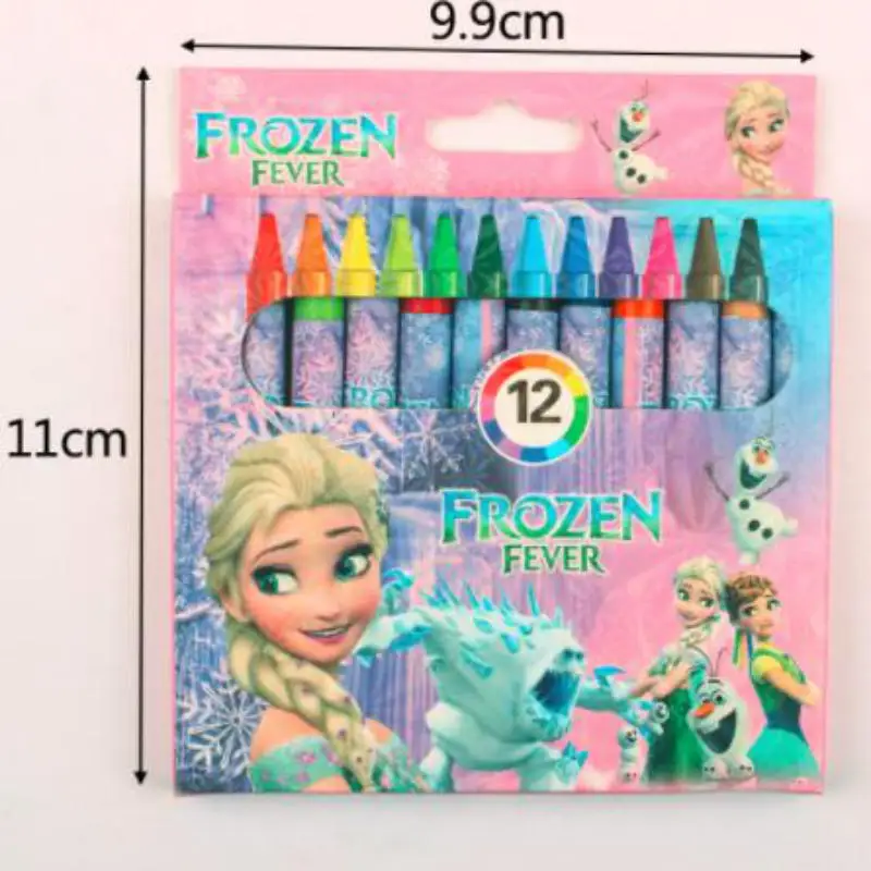 Kawaii мультяшная масляная кисть 12 цветов детская художественная картина-раскраска мелки студенческие принадлежности офисные принадлежности обратно в школу - Цвет: Frozen