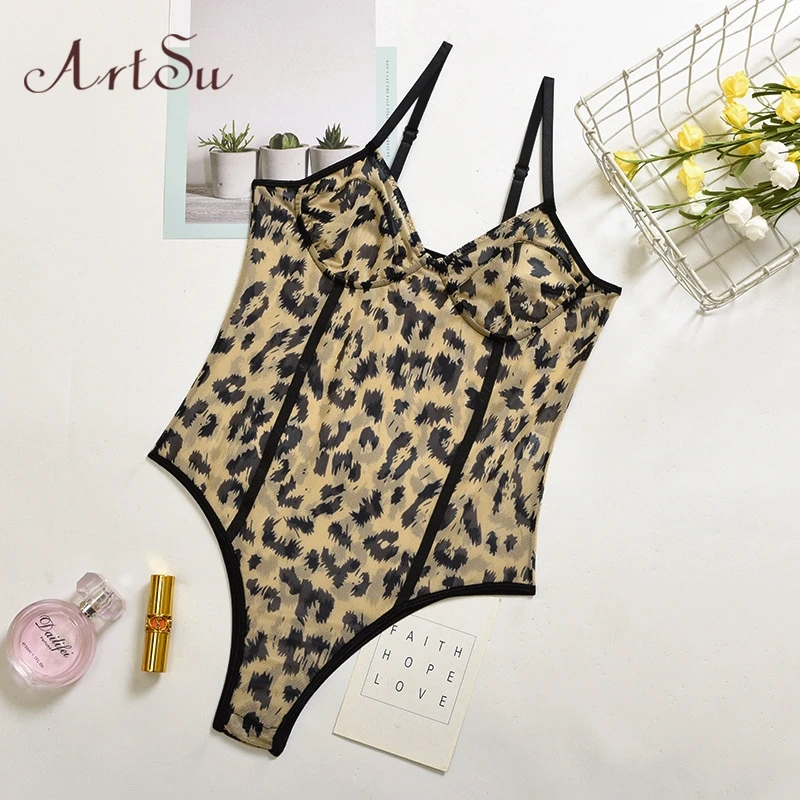 Artsu Leopard Print Fashion Sexy Strapless Bodysuits Party Club Women Tops Backless Summer Bodysuit Rompers Female Body Suit Artsu Leopard Print Fashion Sexy Strapless Bodysuits Party Club Women Tops Backless Summer Bodysuit Rompers Female Body Suit